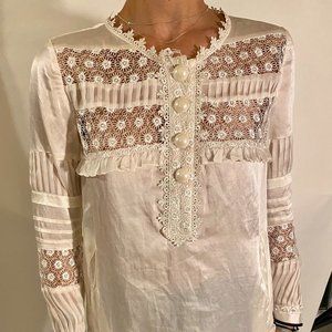 Chloe Satin Vintage Blouse